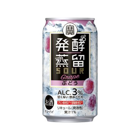 [タカラ]「発酵蒸留サワー」(ぶどう)350ml×24本