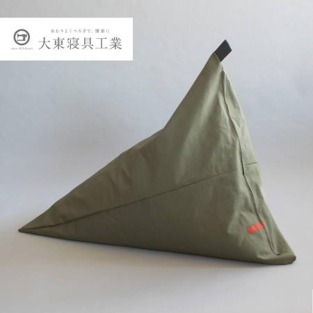 [tetra]8号帆布 カーキ ビッグサイズ ビーズクッション座椅子 テトラ