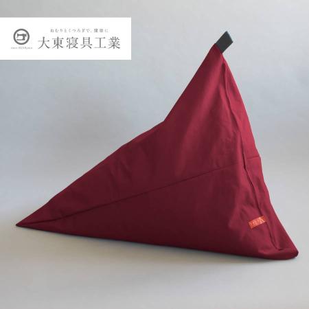 [tetra]8号帆布 えんじ ビッグサイズ ビーズクッション座椅子 テトラ