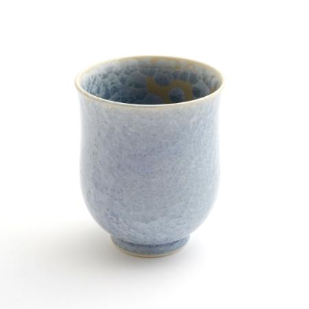 [陶あん]花結晶 湯呑(銀花)