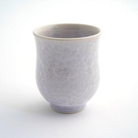 [陶あん]花結晶 湯呑(紫)