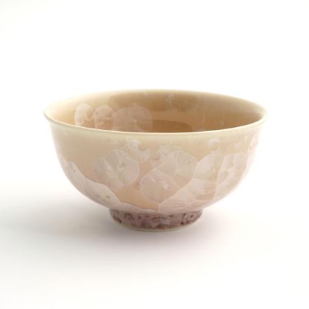 [陶あん]花結晶 茶碗(茶)