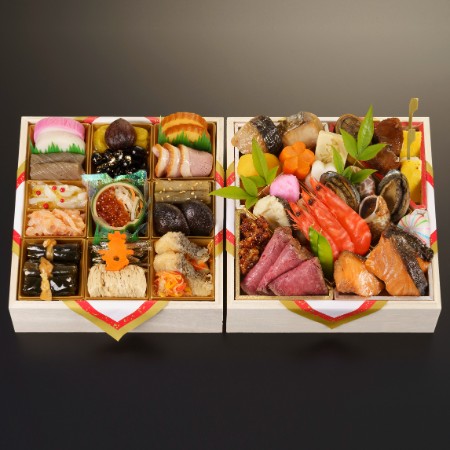 [京料理濱登久]おせち和二段重(冷蔵/3〜4人前)[12月31日お届け]