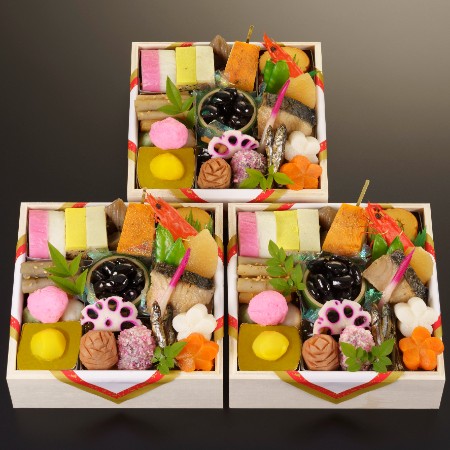 [京料理濱登久]おせち個食三段(冷蔵/3人前)[12月31日お届け]