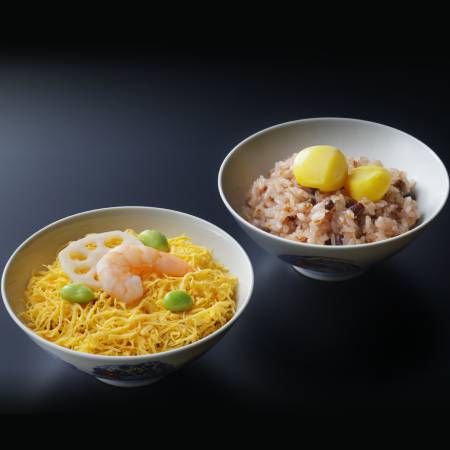 [京都吉兆]「贅沢御飯 2種」(ちらし寿司・赤飯)各2個(計4個)