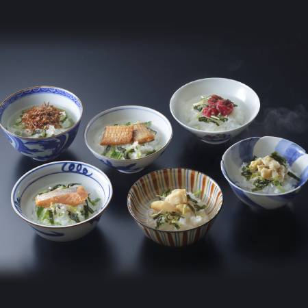 [京都吉兆]「贅沢茶漬 6種」(鮭・さざ波・貝柱・鱧・ふぐ・梅干)各2人前(計12人前)