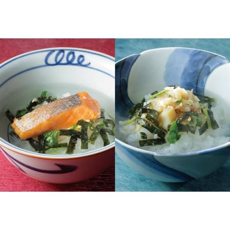 [京都吉兆]「贅沢茶漬 2種」(鮭・ふぐ)各2人前(計4人前)