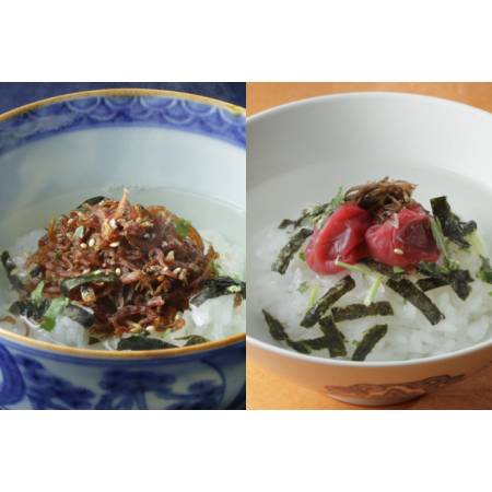 [京都吉兆]「贅沢茶漬 2種」(さざ波・梅干)各2人前(計4人前)