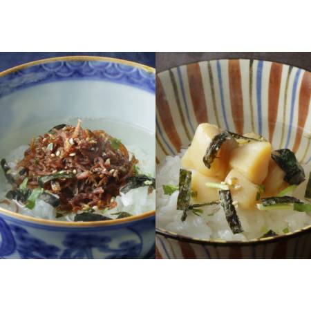 [京都吉兆]「贅沢茶漬 2種」(さざ波・貝柱)各2人前(計4人前)