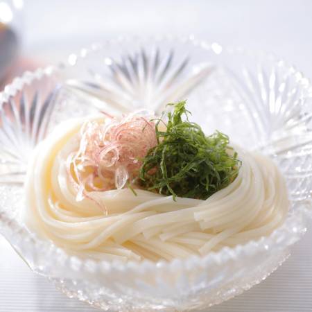 [京都吉兆]「手延べ平そうめん・うまだし詰合せ」3人前