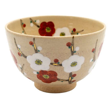 [北哉窯]抹茶碗 御本手 梅