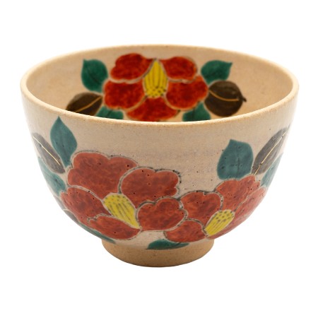 [北哉窯]抹茶碗 御本手 椿