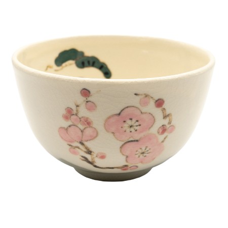 [陶仙窯]抹茶碗 松竹梅