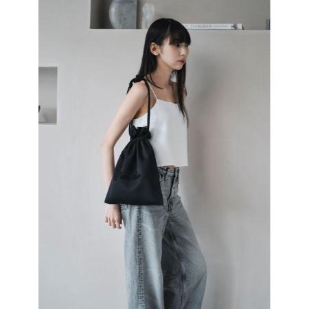 [tayu]シルクサテンキャミトップス(白)/レディス