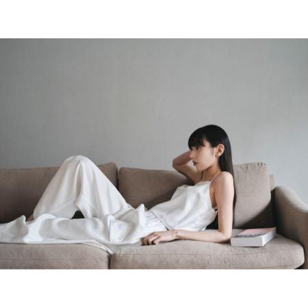 [tayu]シルクリラックスパンツ(白)/レディス