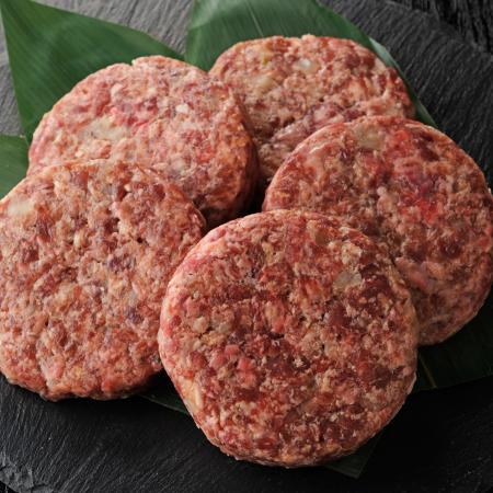 [ABCフーズサービス]「国産黒毛和牛&牛タン」ハンバーグ(黒トリュフ塩付き)140gx5(計700g)