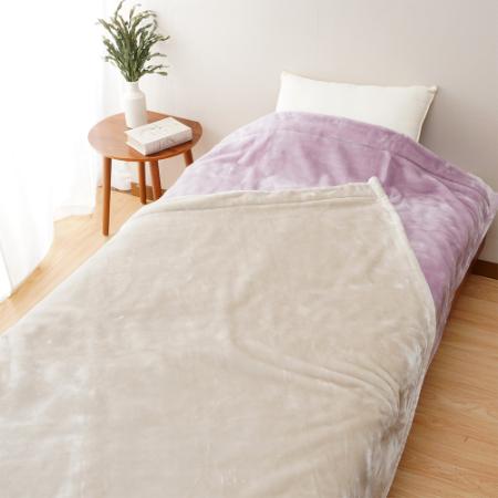 [Dear Japan/ディアジャパン]吸湿・発熱レーヨン混アクリル毛布 ピンク