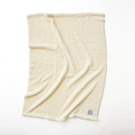 [LOOM&SPOOL]SERENE-5 ウールニューマイヤー毛布 シングル アイボリー