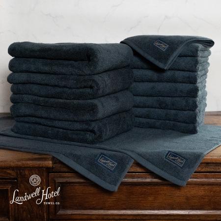 [Shinko Towel]Landwell Hotel バスタオル4枚・フェイスタオル8枚・バスマット2枚(全4色)