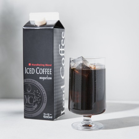 [吉田珈琲本舗]こだわりのオリジナルアイスコーヒー1000ml(無糖)×6本入り