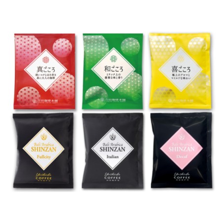 [吉田珈琲本舗]ドリップコーヒーセット 6種30袋入り ギフトセット(ブレンド3種と神山3種)MYC0009