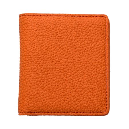 [マスミ鞄嚢]豊岡財布 2つ折りカード財布 ドイツシュリンク (オレンジ)