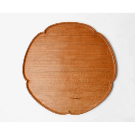 [JunWoodworkingLab]一尺梅型折敷 チェリー