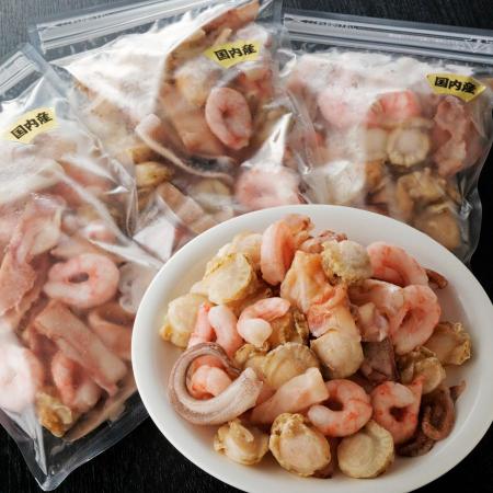 完全国産3種シーフードミックス 300g×4
