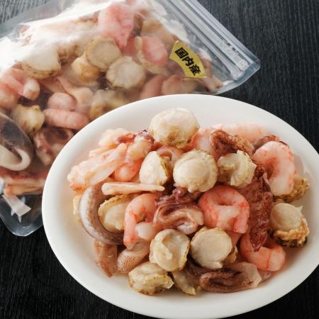 [山米鮮魚]完全国産3種シーフードミックス 300g×2袋