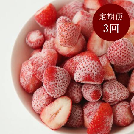 [紀のファーム]冷凍いちご「まりひめ」500gx2(計1kg)[3ヵ月定期便]