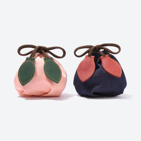 [岡山かばん]おかやまデニムのPeach de Pouch 2個セット