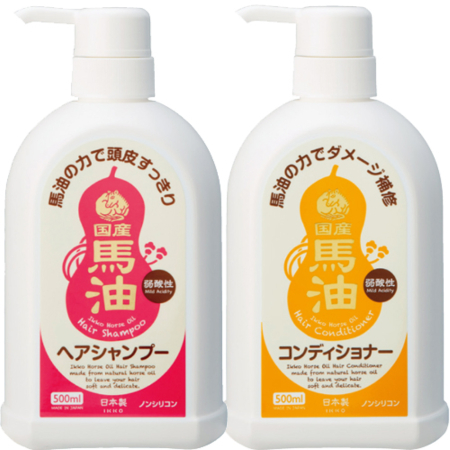 一光馬油 ヘアケアセット一光馬油 ヘアシャンプー500mL×1一光馬油 ヘアコンディショナー500mL×1