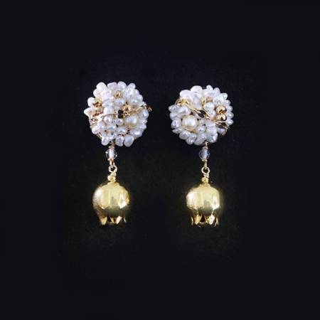 [Matsuyoi]Muguet mosaic・GOLD ピアス