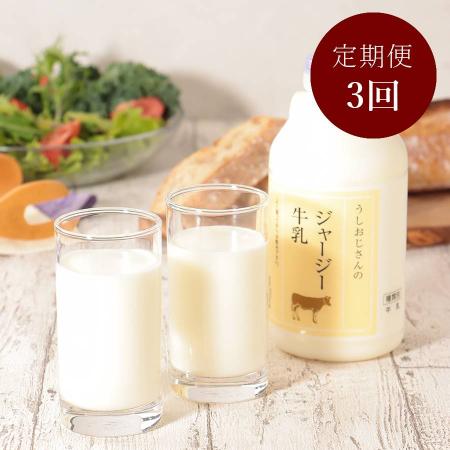 [3ヵ月定期便][大山牧場]ジャージー牛乳500ml×4(計2L)