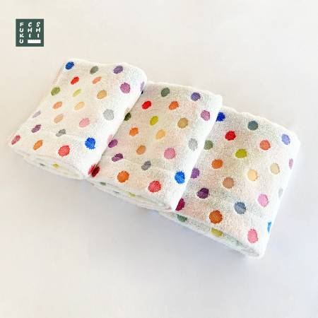 [SHICHIFUKU TOWEL](ポップカラー)フェイスタオル 3枚セット ホワイト(今治タオルブランド認定製品)約33×80cm