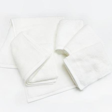 [SHICHIFUKU TOWEL](モダンリゾート)フェイスタオル 5枚セット オフホワイト (今治タオルブランド認定製品)
