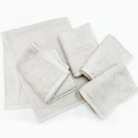 [SHICHIFUKU TOWEL](モダンリゾート)フェイスタオル 5枚セット ライトグレー (今治タオルブランド認定製品)