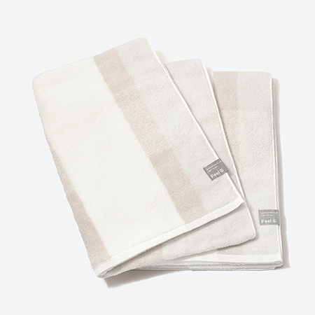 [昭和西川]Feel & airy バスタオル2枚セット グレー(今治タオルブランド認定製品)