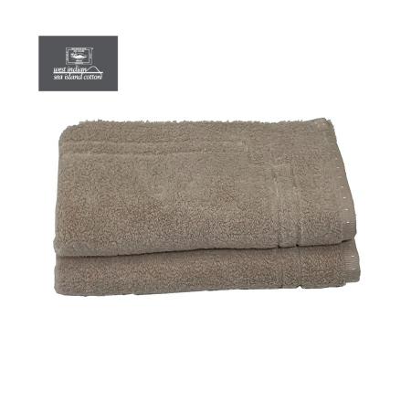 [UCHINO]繊維の宝石海島綿「エクセレンス」フェイスタオル2枚 ベージュ