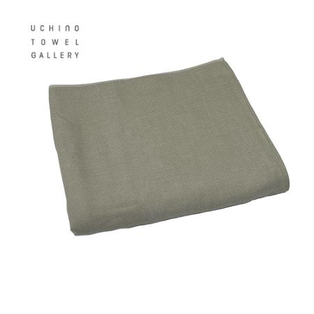 [UCHINO TOWEL GALLERY]お茶染めオーガニックガーゼ バスタオル グリーン