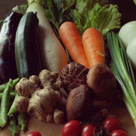 [土佐野菜]朝採れ土佐野菜とはでかけ米2kgセット