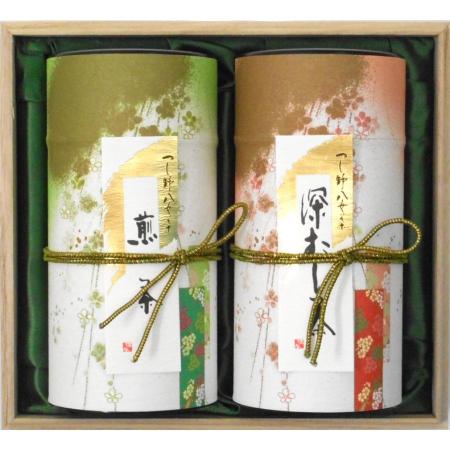 「つじ野八女茶詰合せ」煎茶・深むし茶 各120g(AW-55)