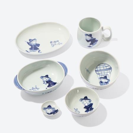 [しん窯]紅毛人 子供食器セット