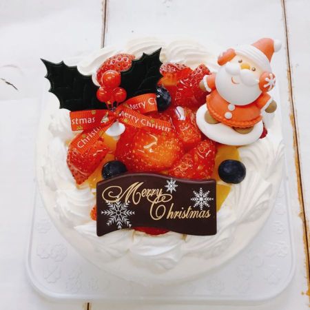 クリスマスフルーツデコレーションケーキ[19日・20日指定日お届け]