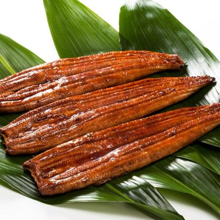 [中村商店]国産うなぎ 蒲焼3尾・蒲焼きざみ1袋・肝焼き1袋セット