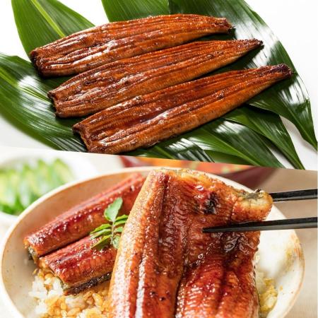 [中村商店]国産うなぎ蒲焼3尾・うなぎ飯3個セット