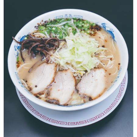 [ラーメンマン]あっさりとんこつセット (ラーメン・ギョーザ・タレ・激辛高菜)