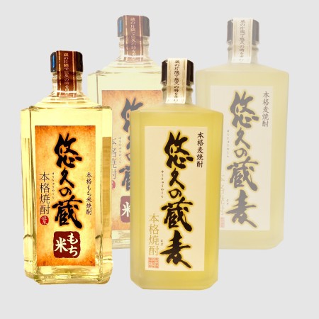本格焼酎飲みくらべ2種(もち米、麦) 720ml×4本セットH10