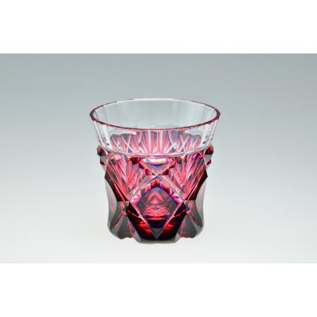 [島津薩摩切子]二色冷酒杯