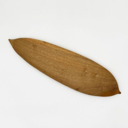 [工房ぬりトン][木工]沖縄県産木の月桃葉皿大 タブ